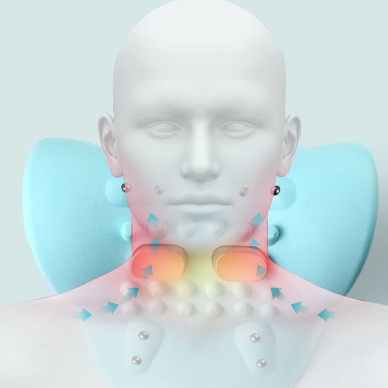 Masajeador de cuello con masaje para puntos de acupuntura de cuello y cabeza