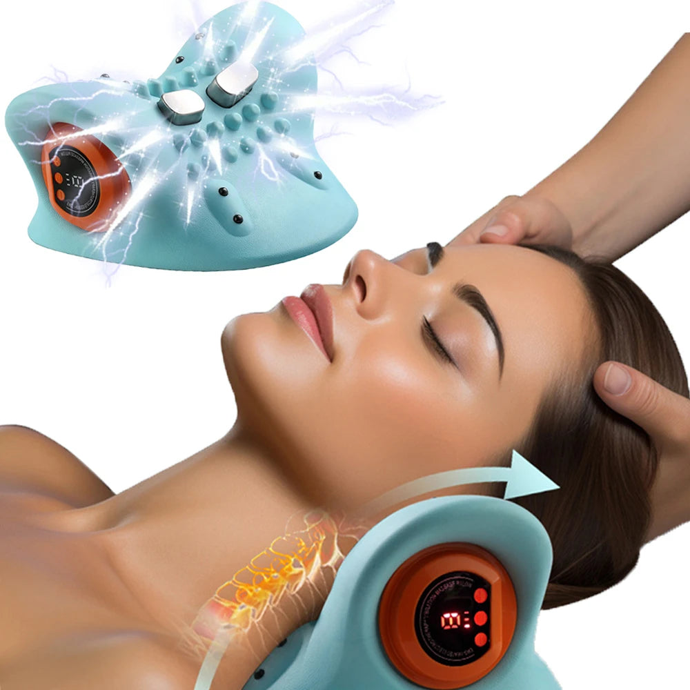 Masajeador de cuello con masaje para puntos de acupuntura de cuello y cabeza